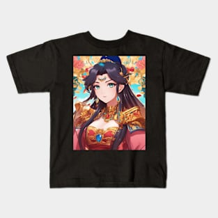 Cool Hero Kawaii Queen Anime Girl Kids T-Shirt